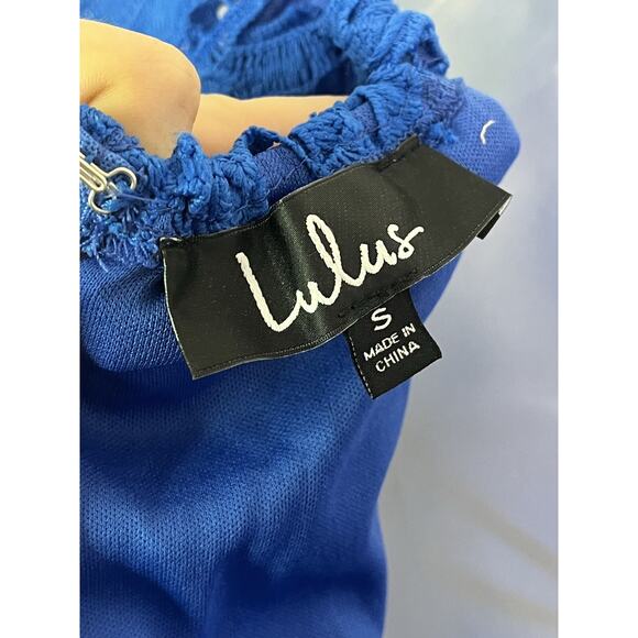 NWT Lulu’s Blue Lace Dress - Picture 12 of 14